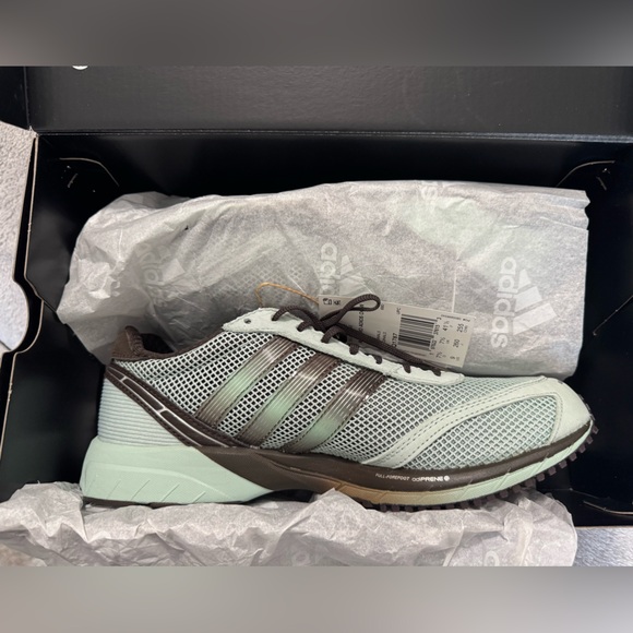 Adidas Women’s Adizero Adios OG Dark Brown Ash Green Sneaker Size 9 - Picture 8 of 9